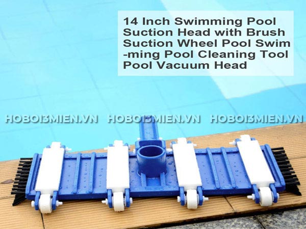 Bàn hút đáy bể bơi 8 bánh xe có chổi cọ