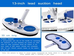 Bàn Hút Đáy Bể Bơi Có Chổi Cọ
